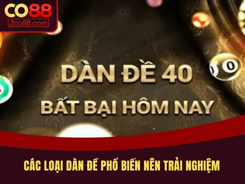 Các loại này đề phổ biến nên trải nghiệm