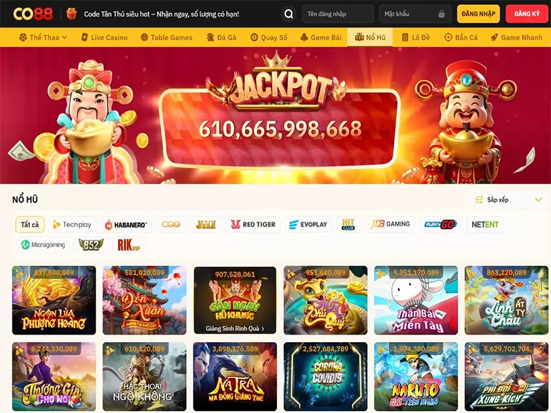Nổ hũ CO88 - Chọn slot game hot nhất tại CO88